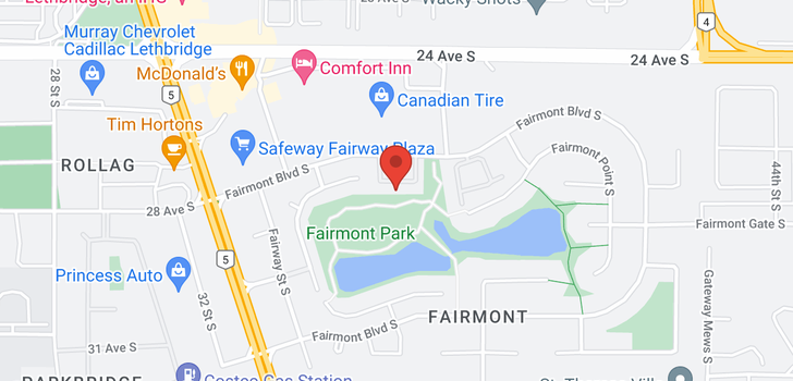 map of 16 100 Fairmont Boulevard S
